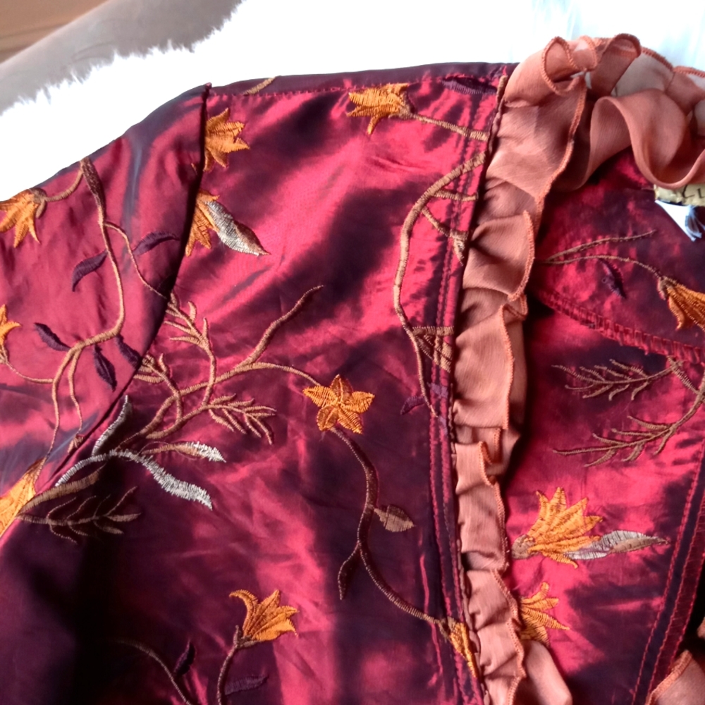 Embroiderd Ruffled jacket ๐ boho chique - Picture 4 of 7